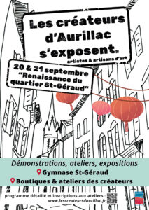 Créateurs d'Aurillac Journée du patrimoine